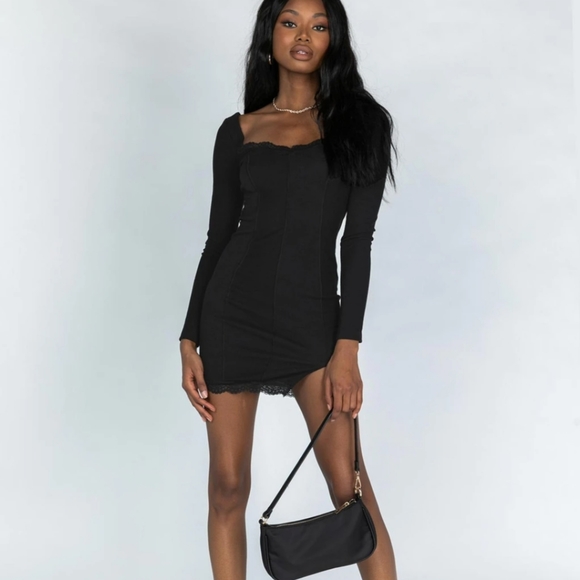 Princess Polly Dresses & Skirts - Princess Polly Rochella Mini Dress in Black 🆕️